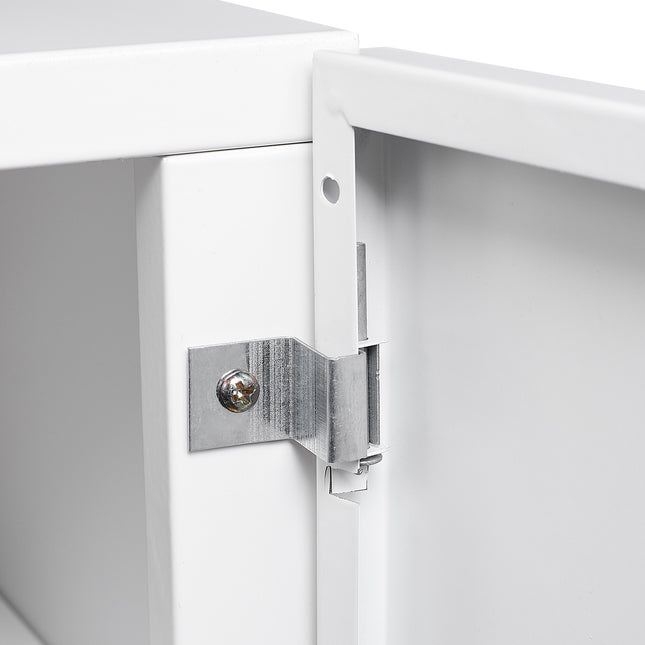 White Mobile Pedestal Copier Cabinet - Office Furniture File and Printer Stand