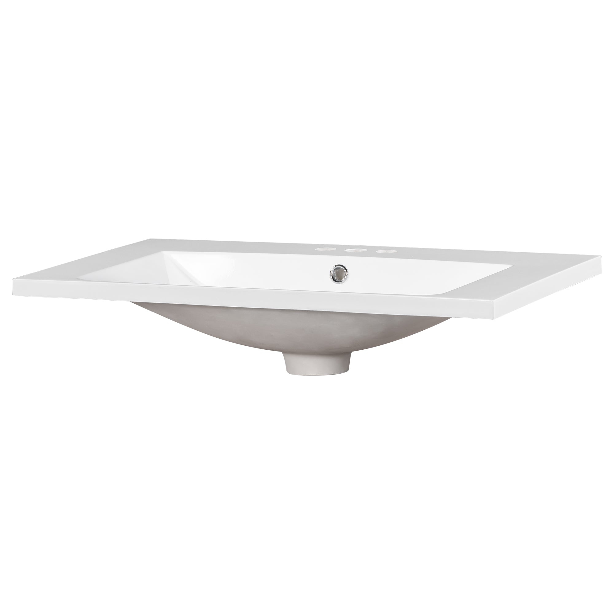 Lavabo Resina 76cm Bianco 3 Fori