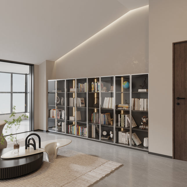 Single door display cabinet