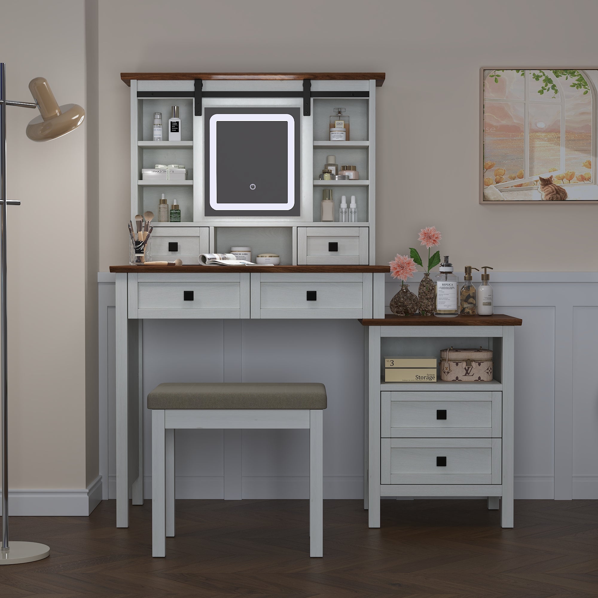 Toeletta con LED e Stazione Ricarica 118cm