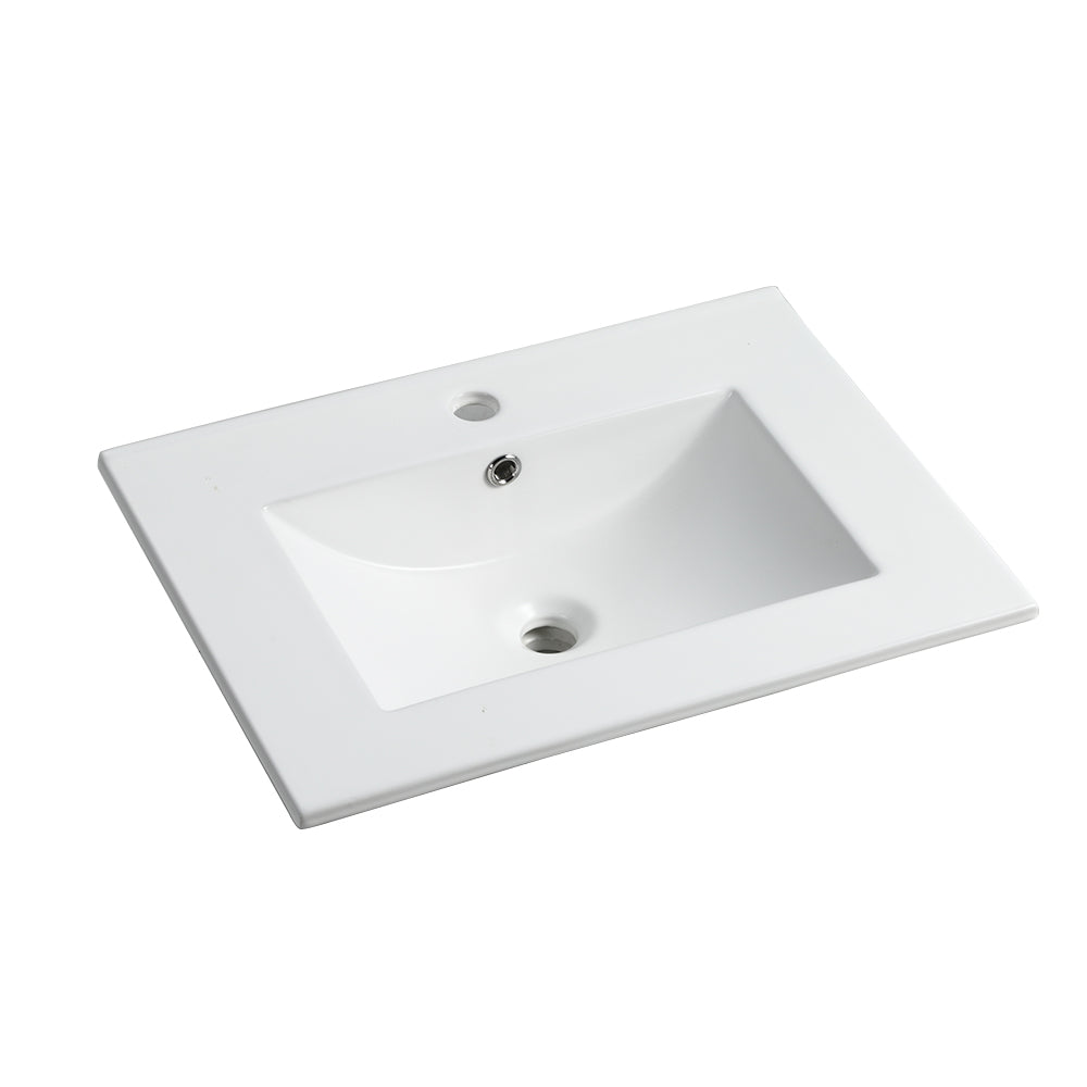 Lavabo Ceramica 61cm Bianco
