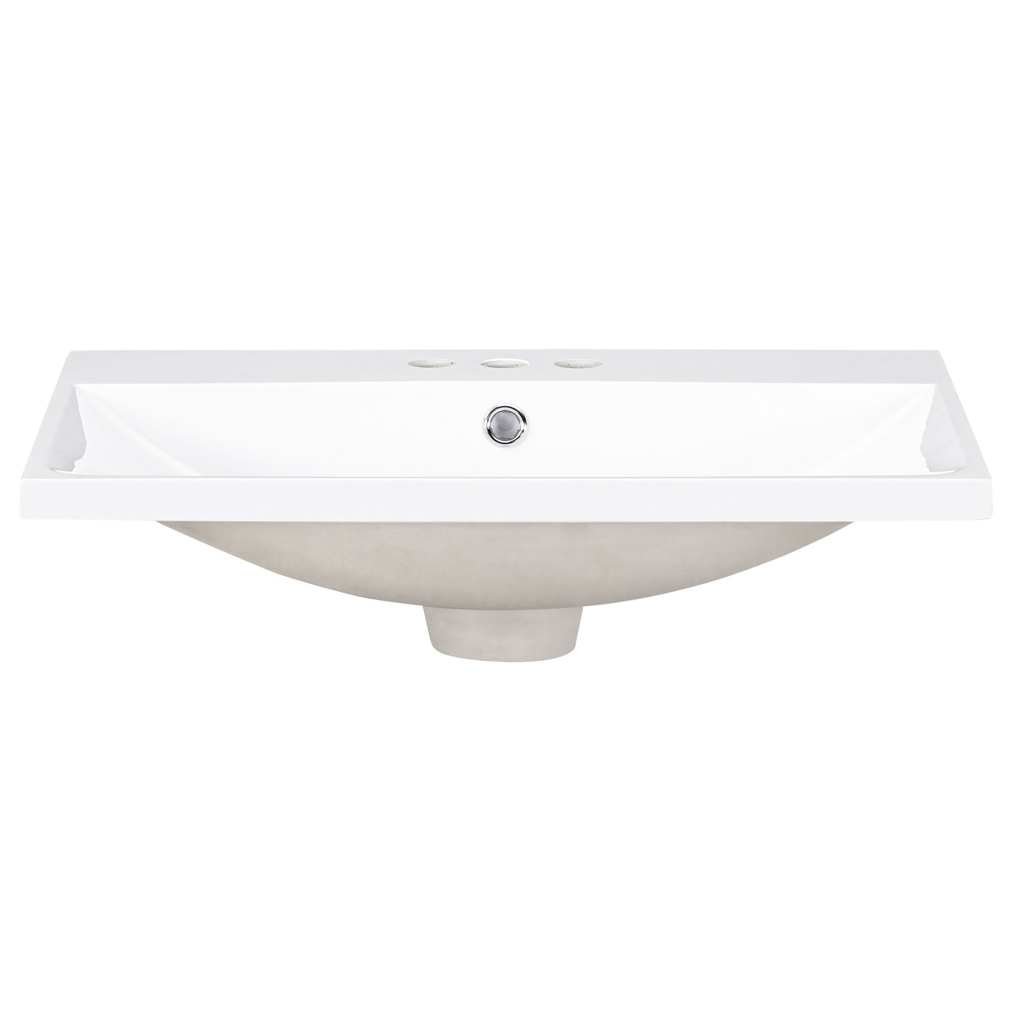 Piano Lavabo 61cm Ceramica Bianco