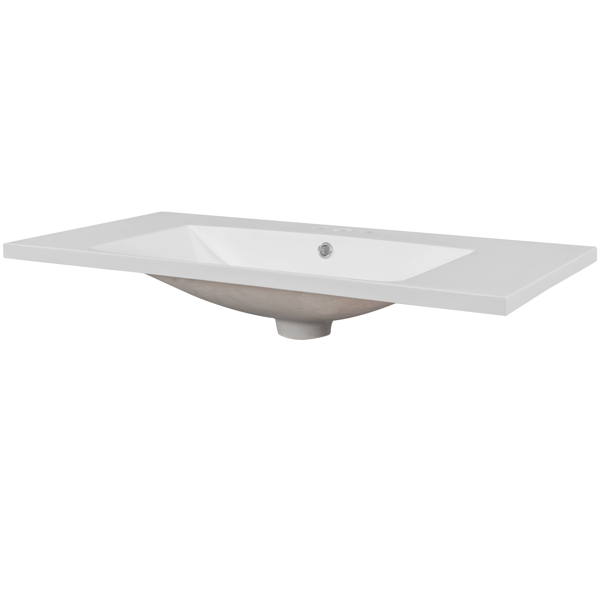 Piano Lavabo 91cm Ceramica Bianco