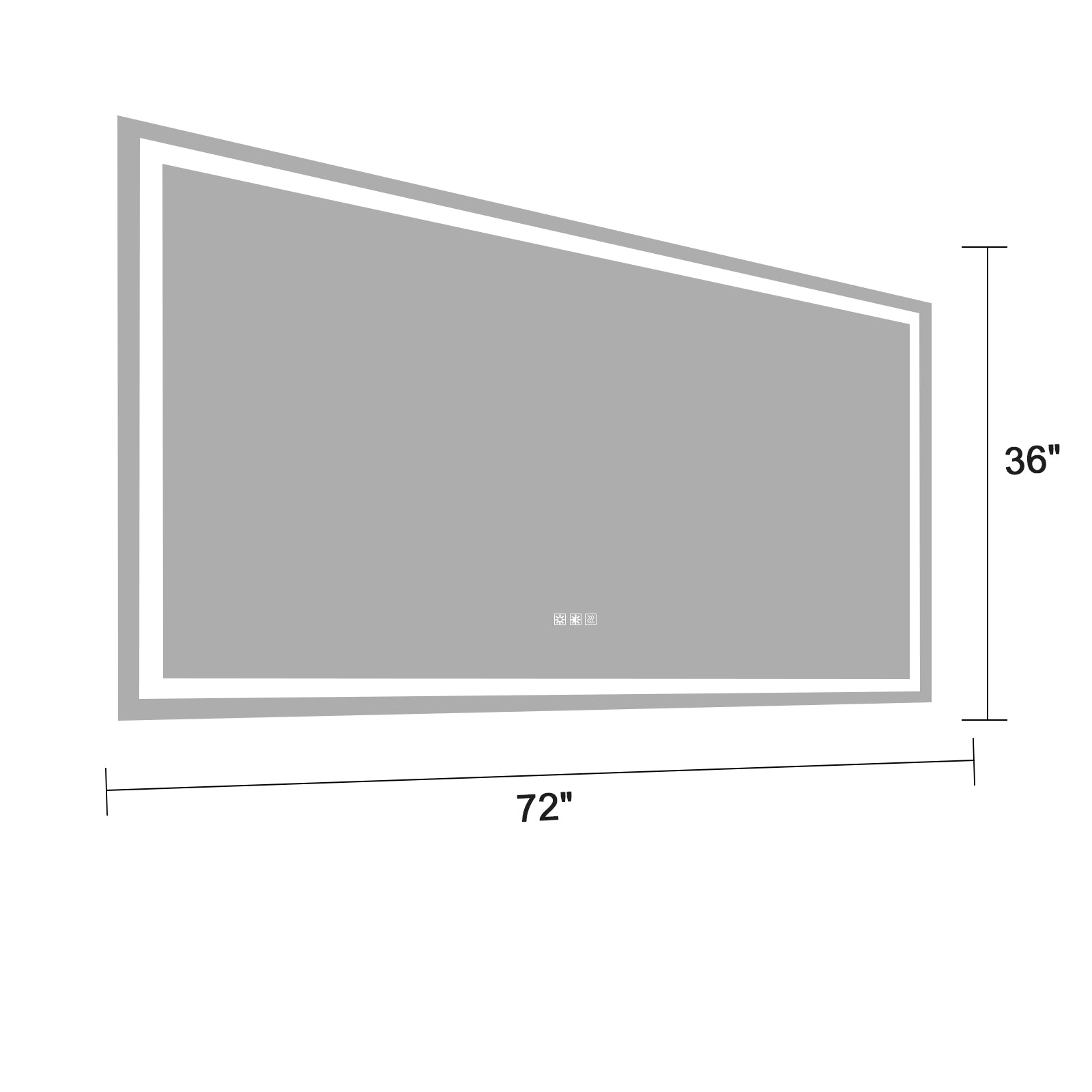 Specchio LED Bagno 183x91cm Antiappannamento