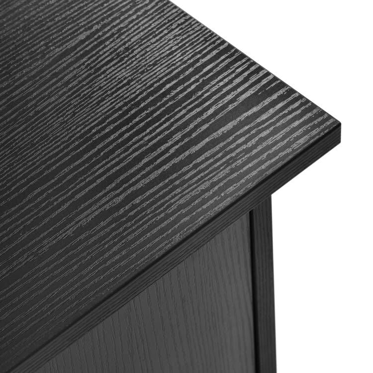 Scrivania Ufficio Nero Bianco con Cassetti