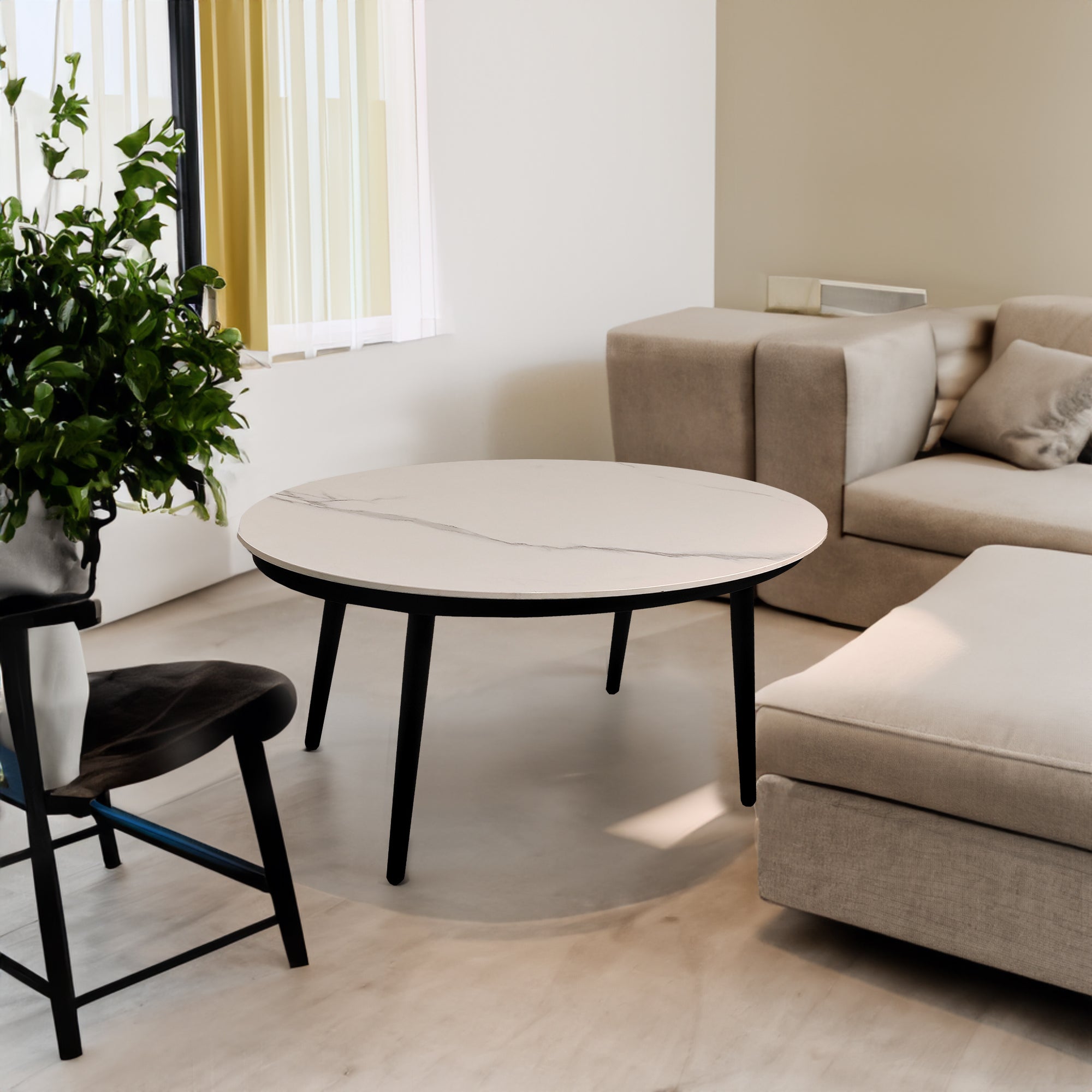 Set Patio Alluminio 5 Pezzi Nero