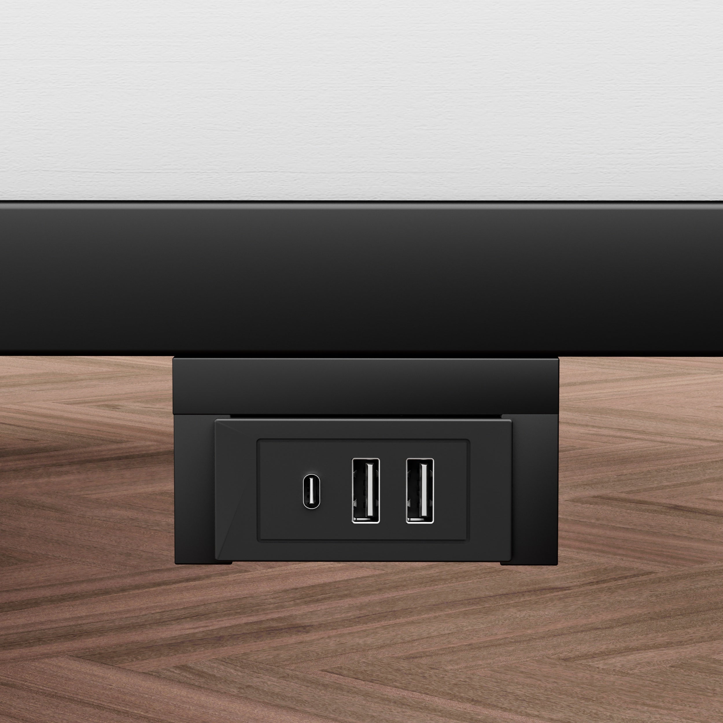 Letto King Size Sospeso LED e Ricarica