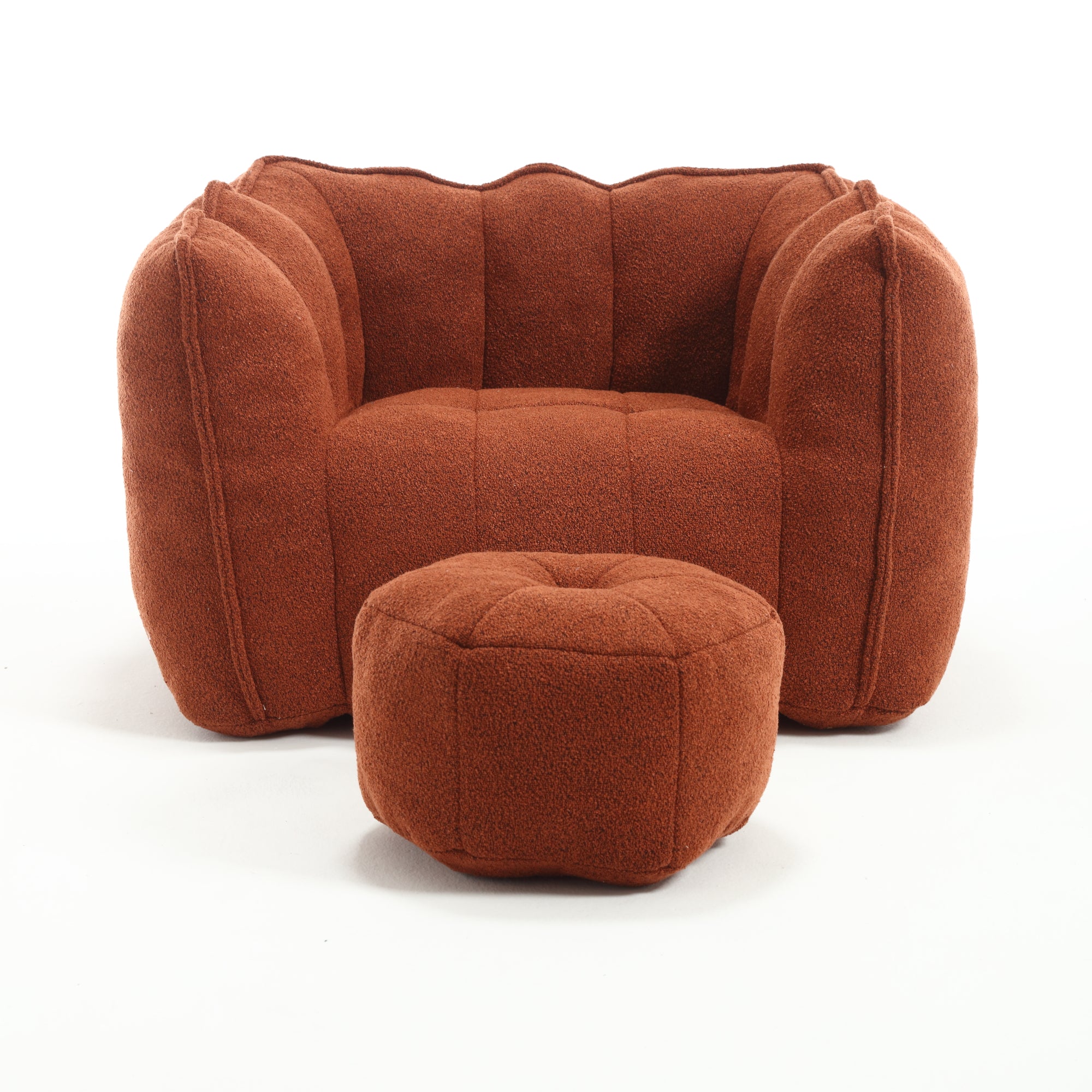 Cushy Square: Poltrona e Poggiapiedi in Schiuma Lusso