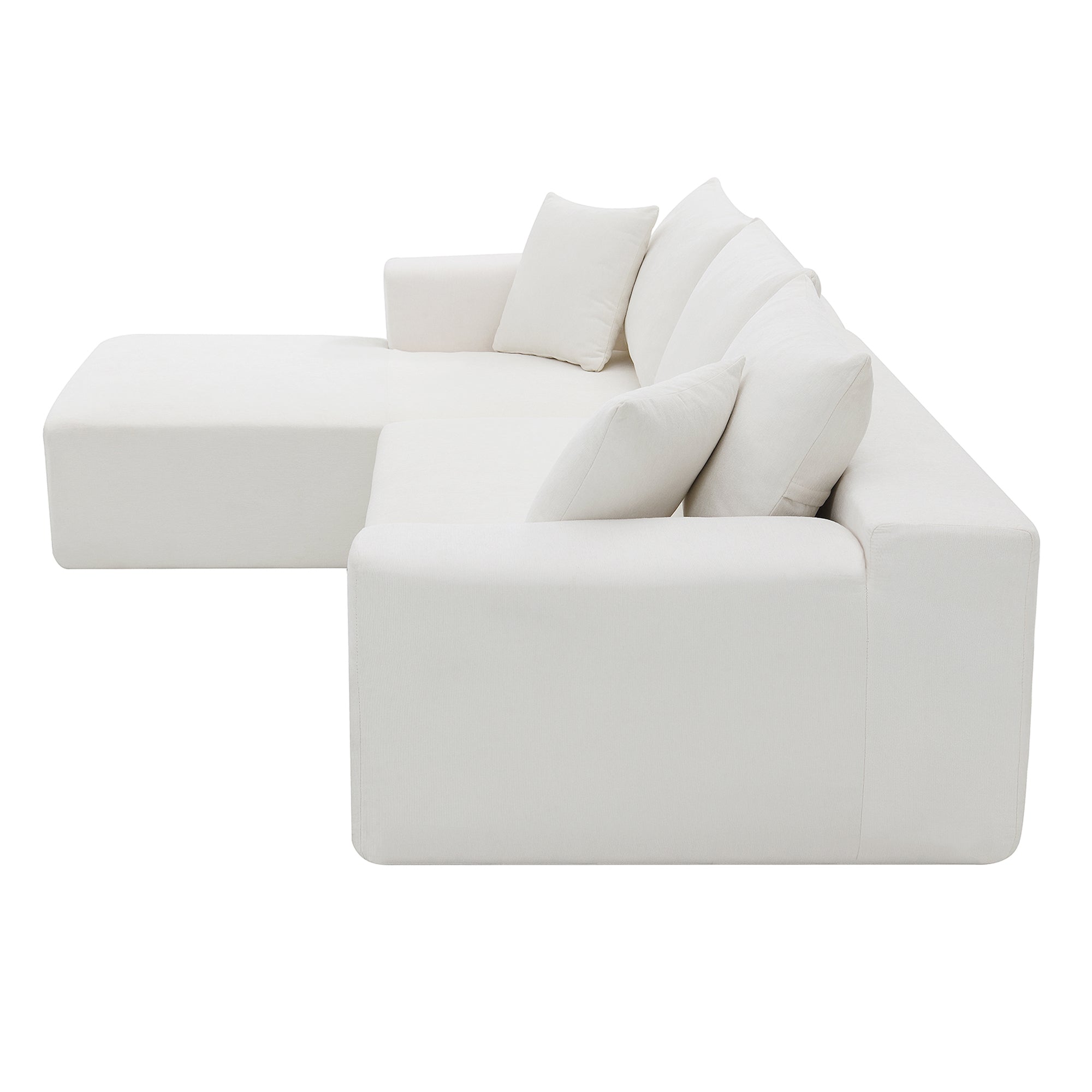 Divano Modulare Bianco 109x68cm