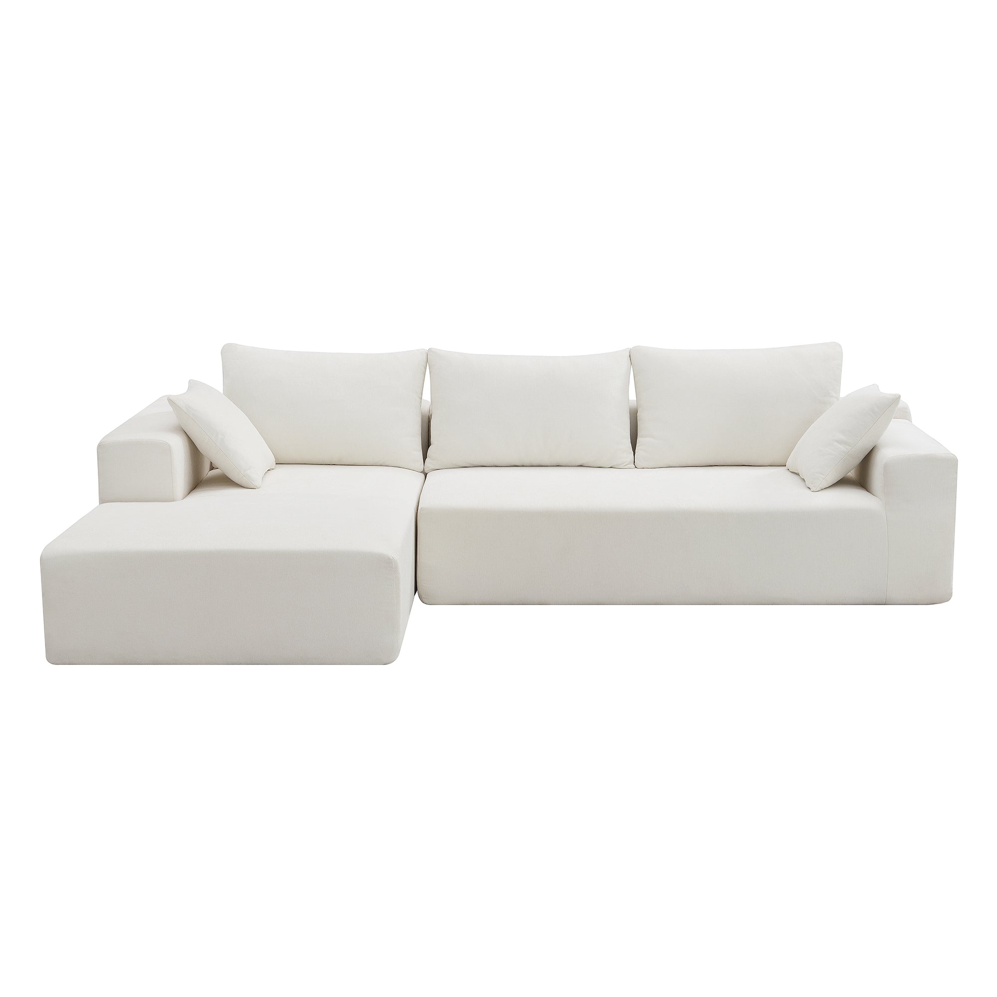 Divano Modulare Bianco 109x68cm