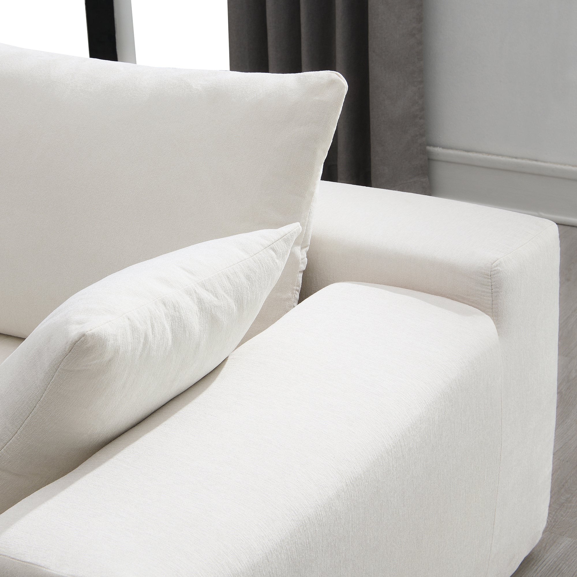 Divano Modulare Bianco 109x68cm