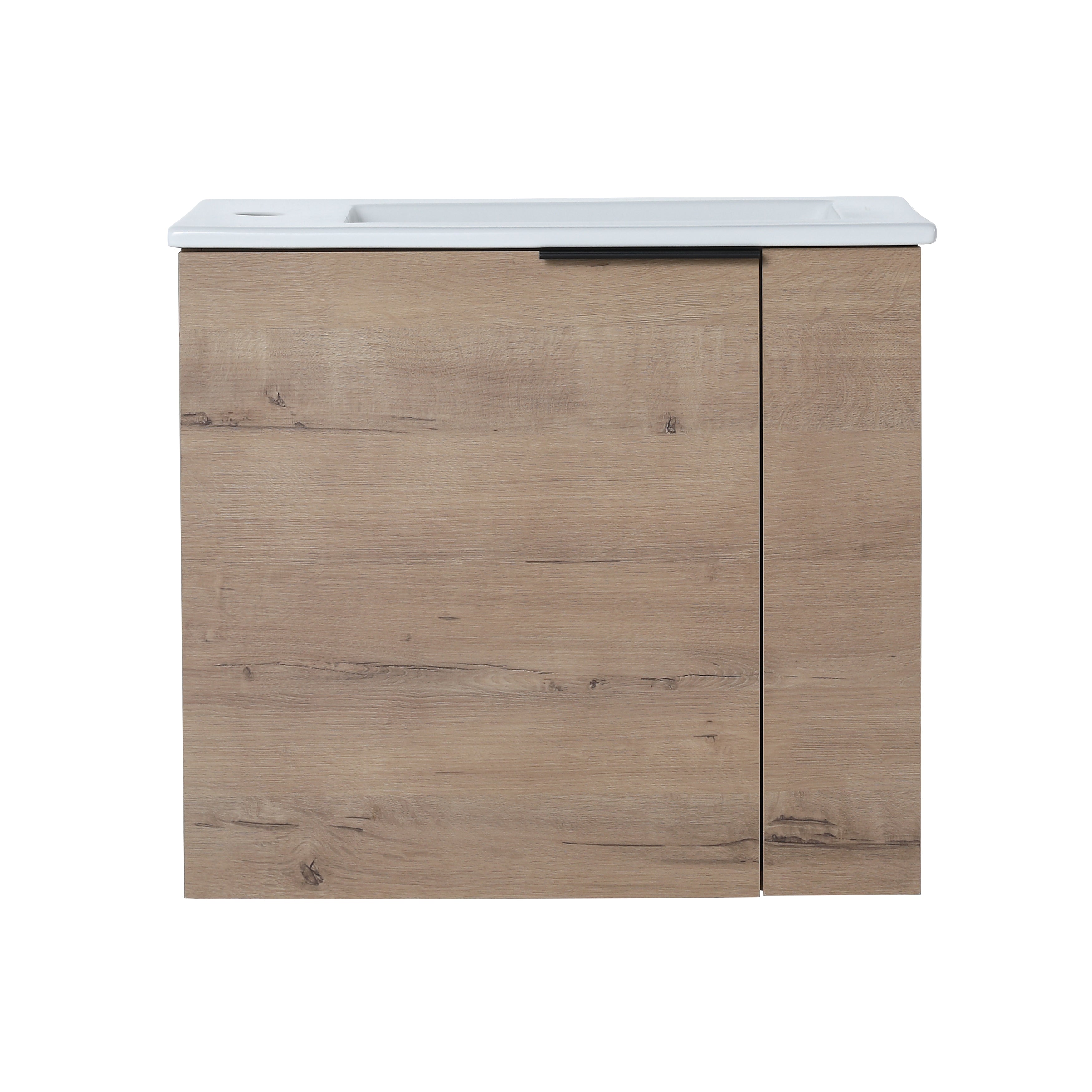 Mobile Bagno Sospeso 56cm Rovere con Lavabo