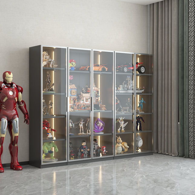 Single door display cabinet