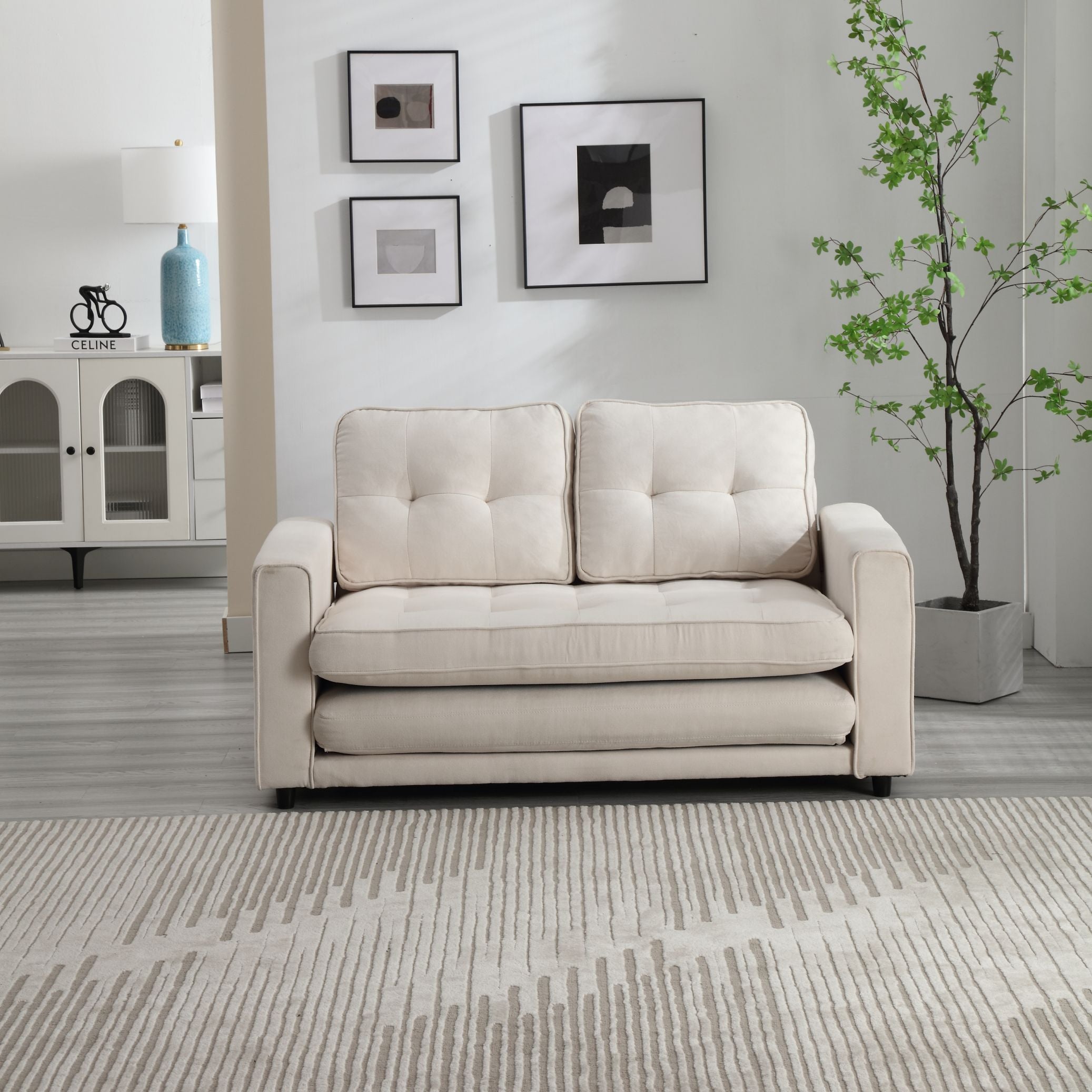 Divano Letto Futon Convertibile 3 Posizioni