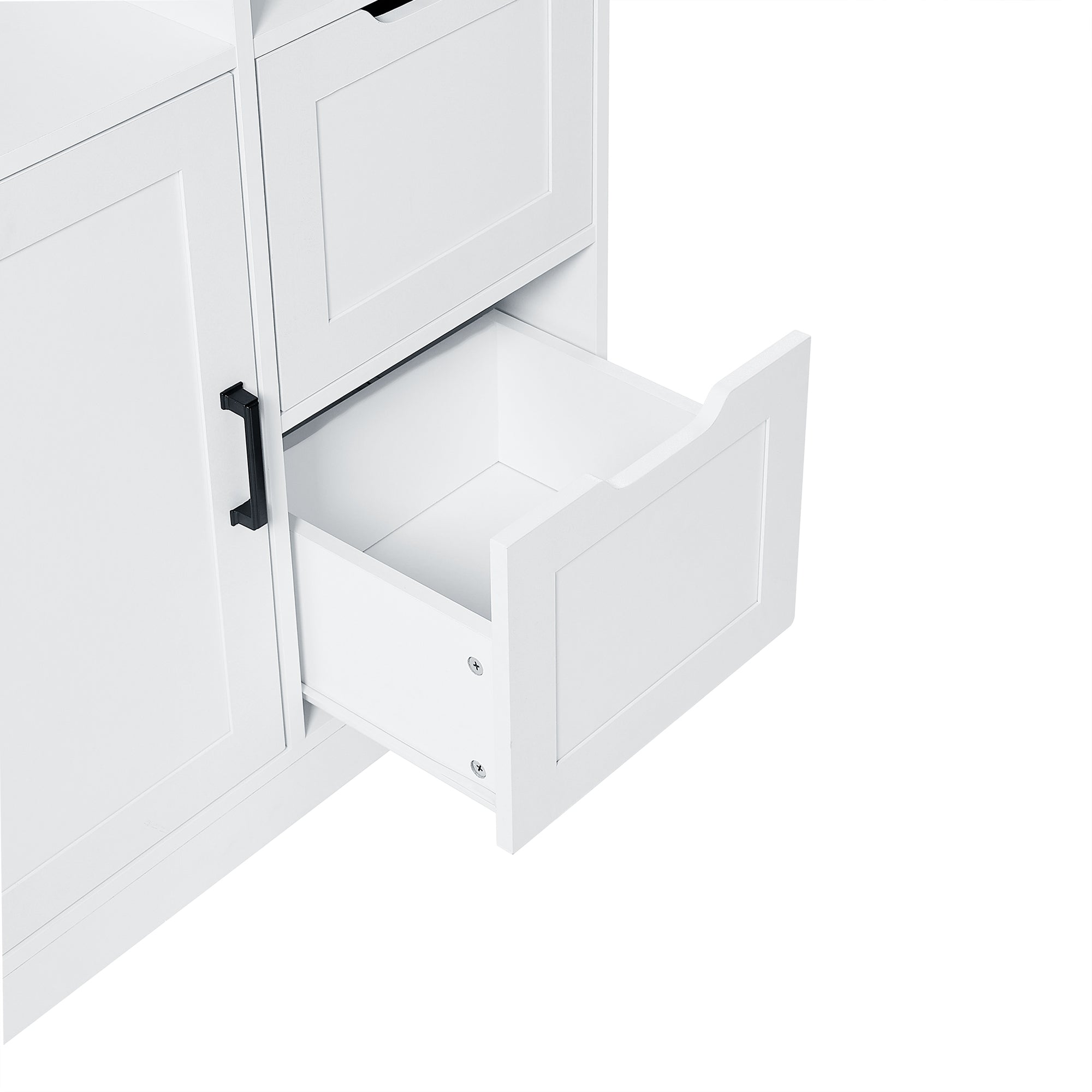 Mobile Bagno Porte Cassetti Ripiani Bianco