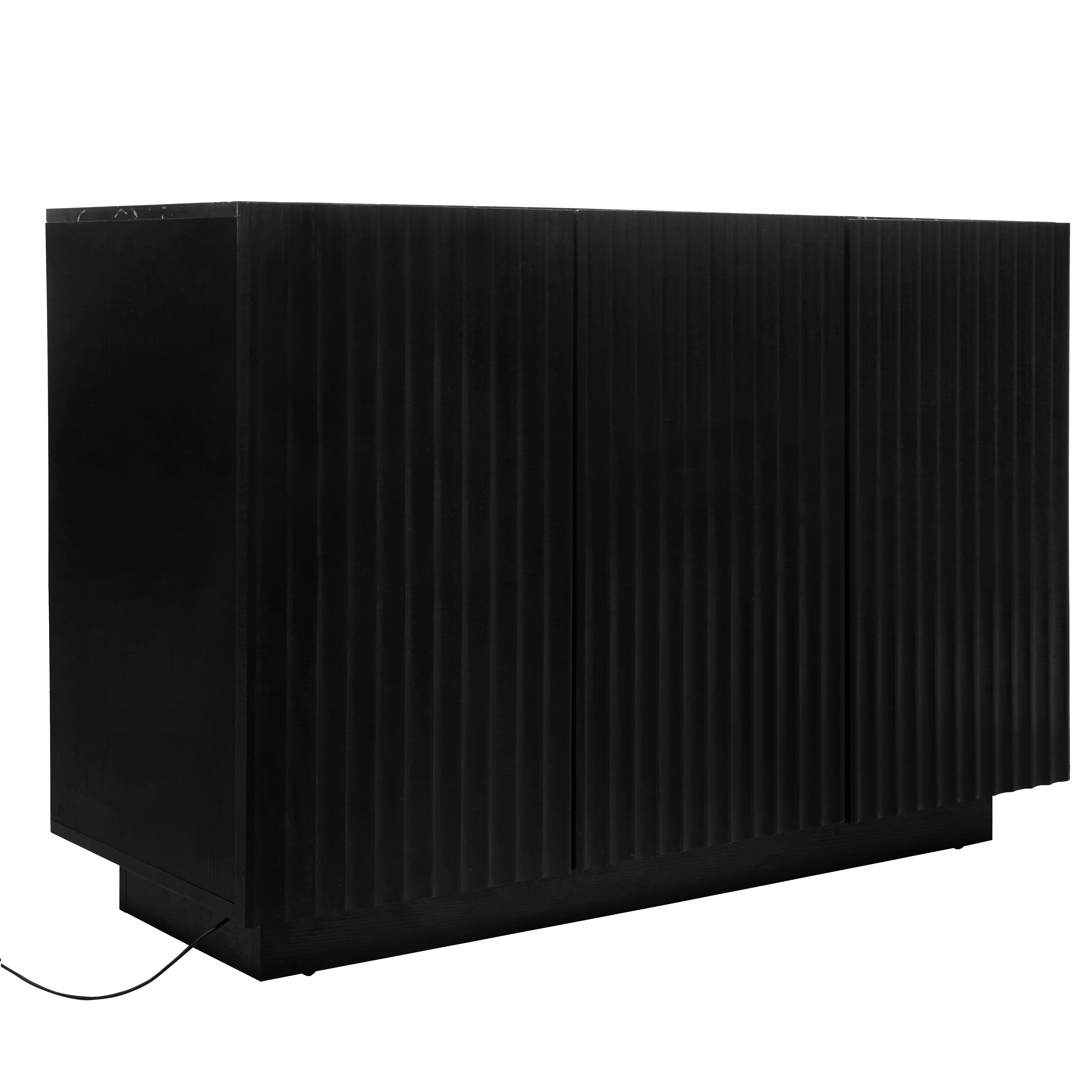Credenza LED 3 Porte Ripiano Regolabile