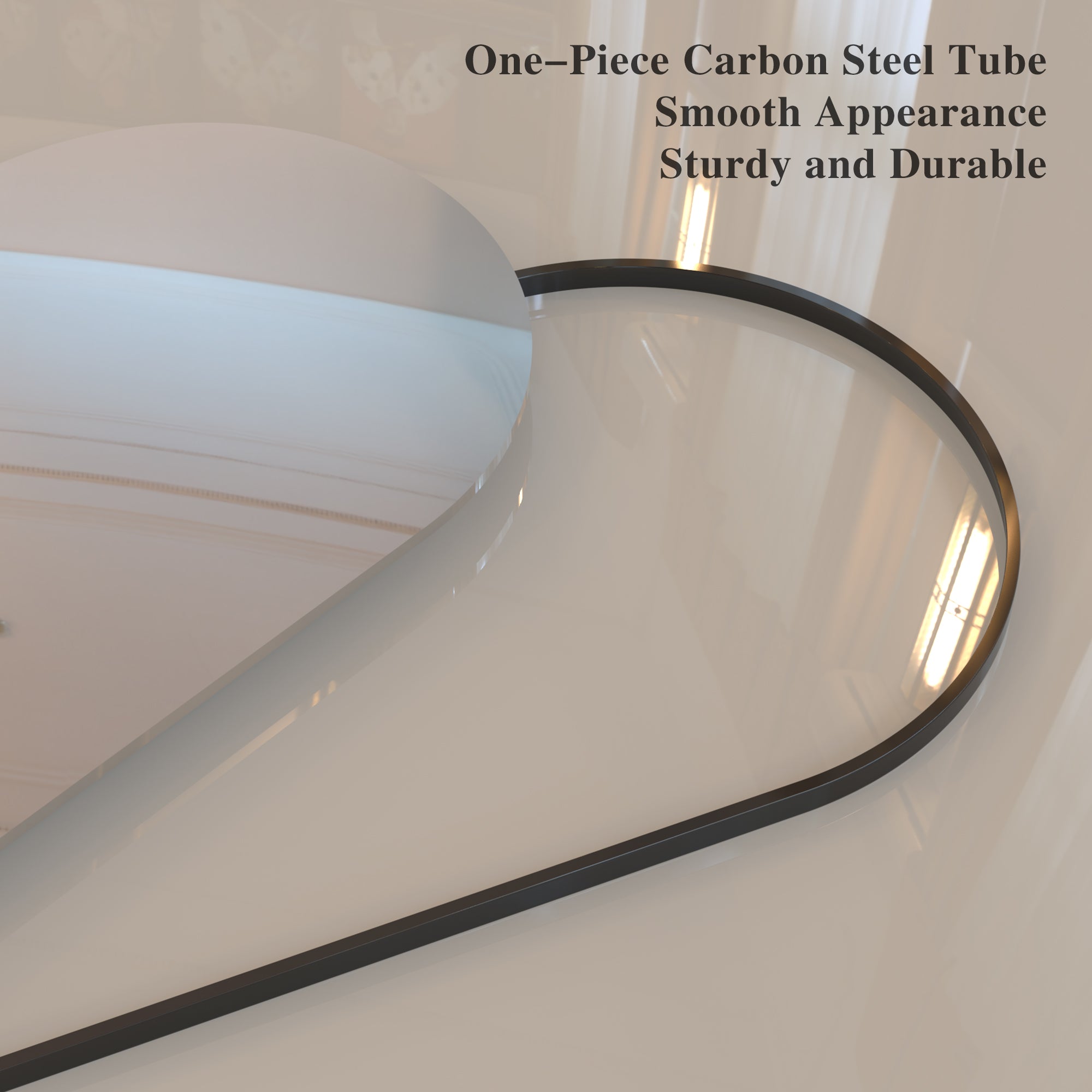 Specchio Arco 180x81cm Nero Corpo Intero