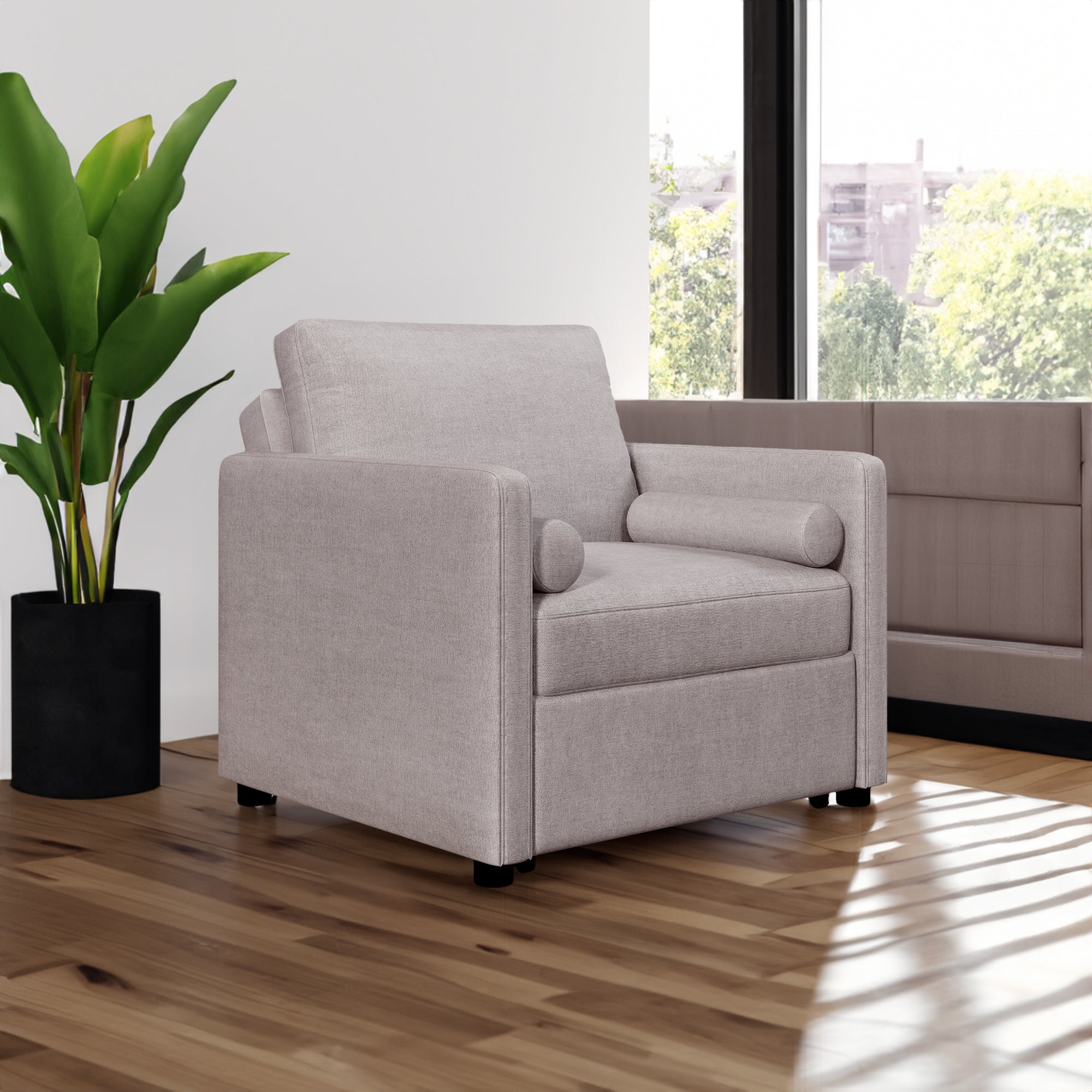 Poltrona Letto 3 in 1 Lino Tan
