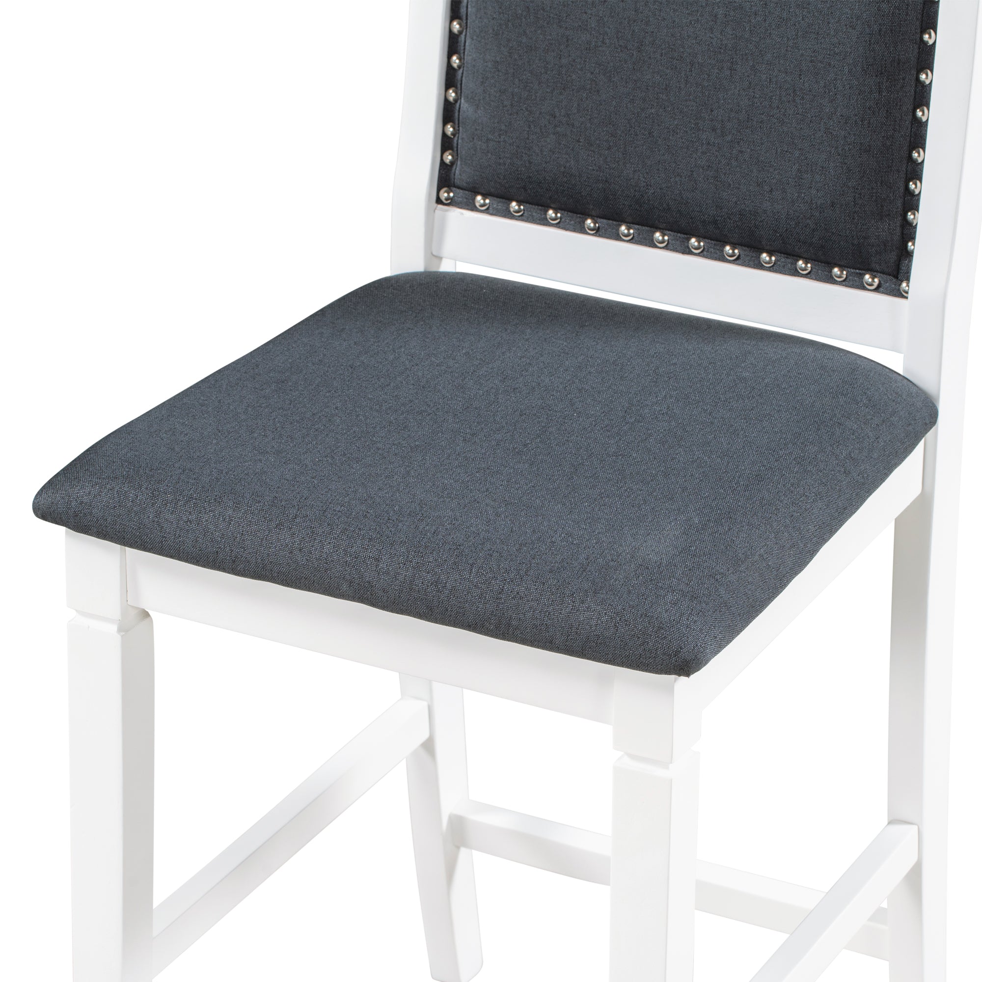 Set Tavolo Pranzo 3 Pezzi Ribaltabile Bianco Grigio