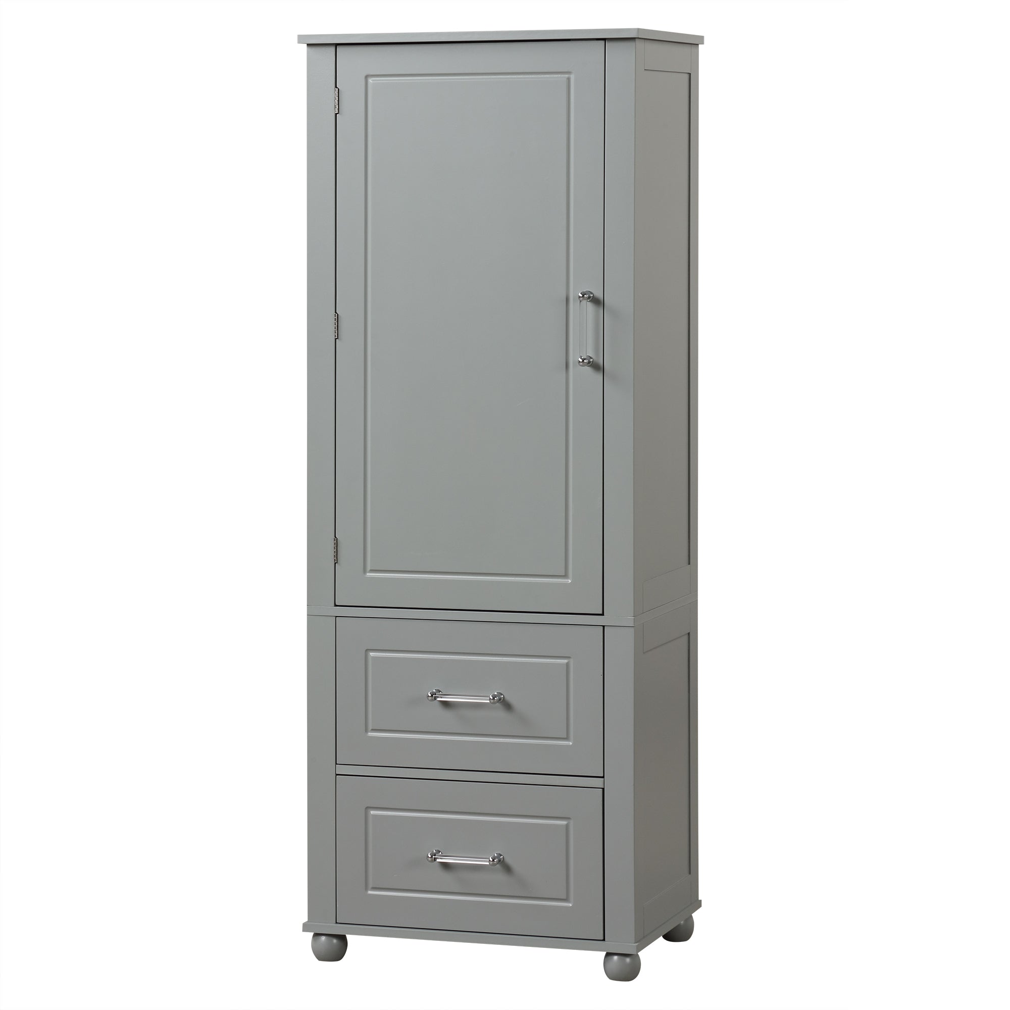 Mobile Bagno Alto Grigio 2 Cassetti 156cm
