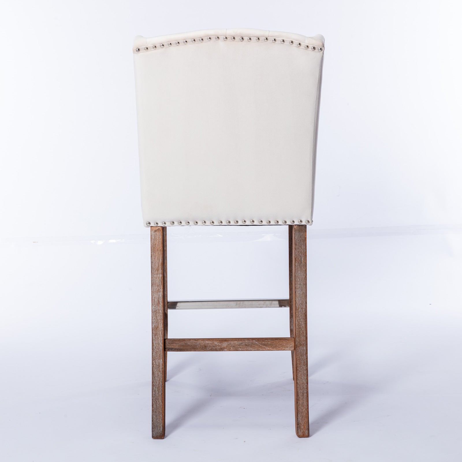 Sgabelli Bar Set 2 Velluto Beige