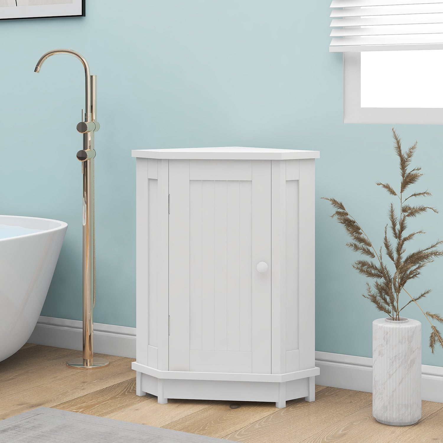 Mobile Bagno Angolare Triangolare Bianco