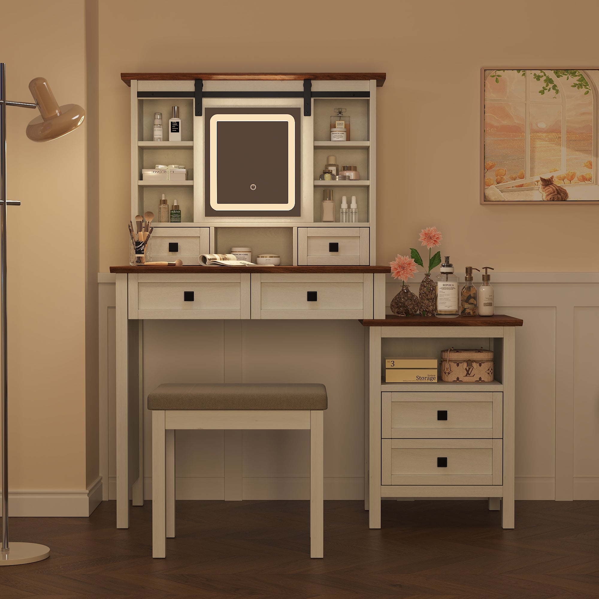 Toeletta con LED e Stazione Ricarica 118cm