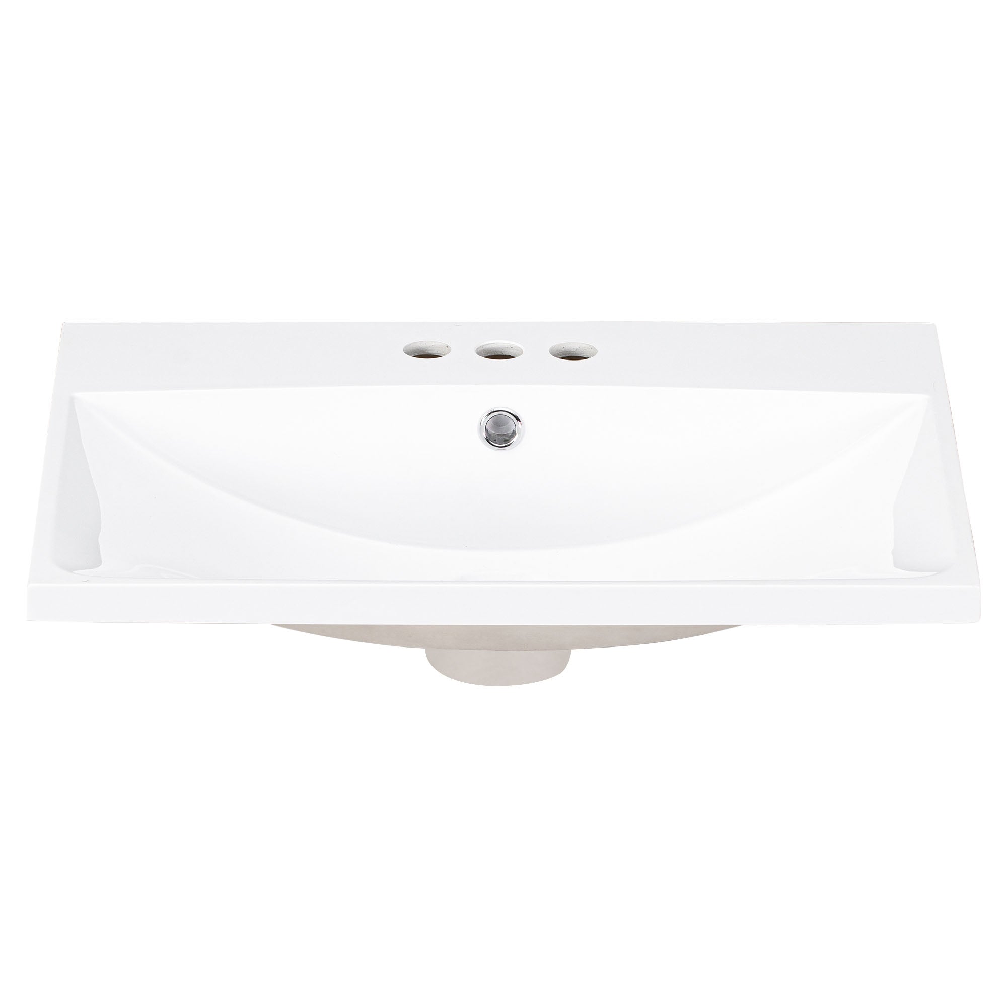 Piano Lavabo 61cm Ceramica Bianco