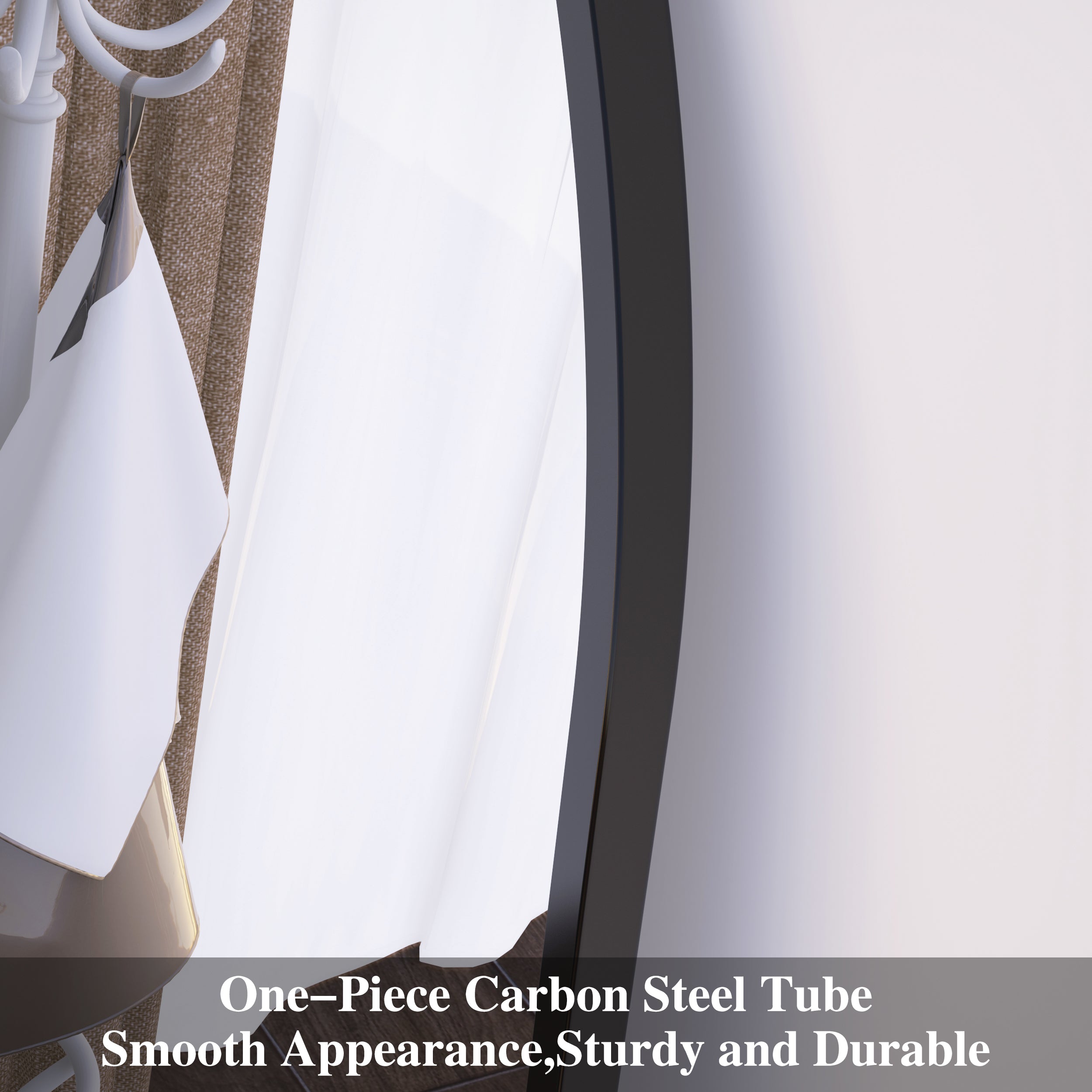 Specchio Arco 180x81cm Nero Corpo Intero