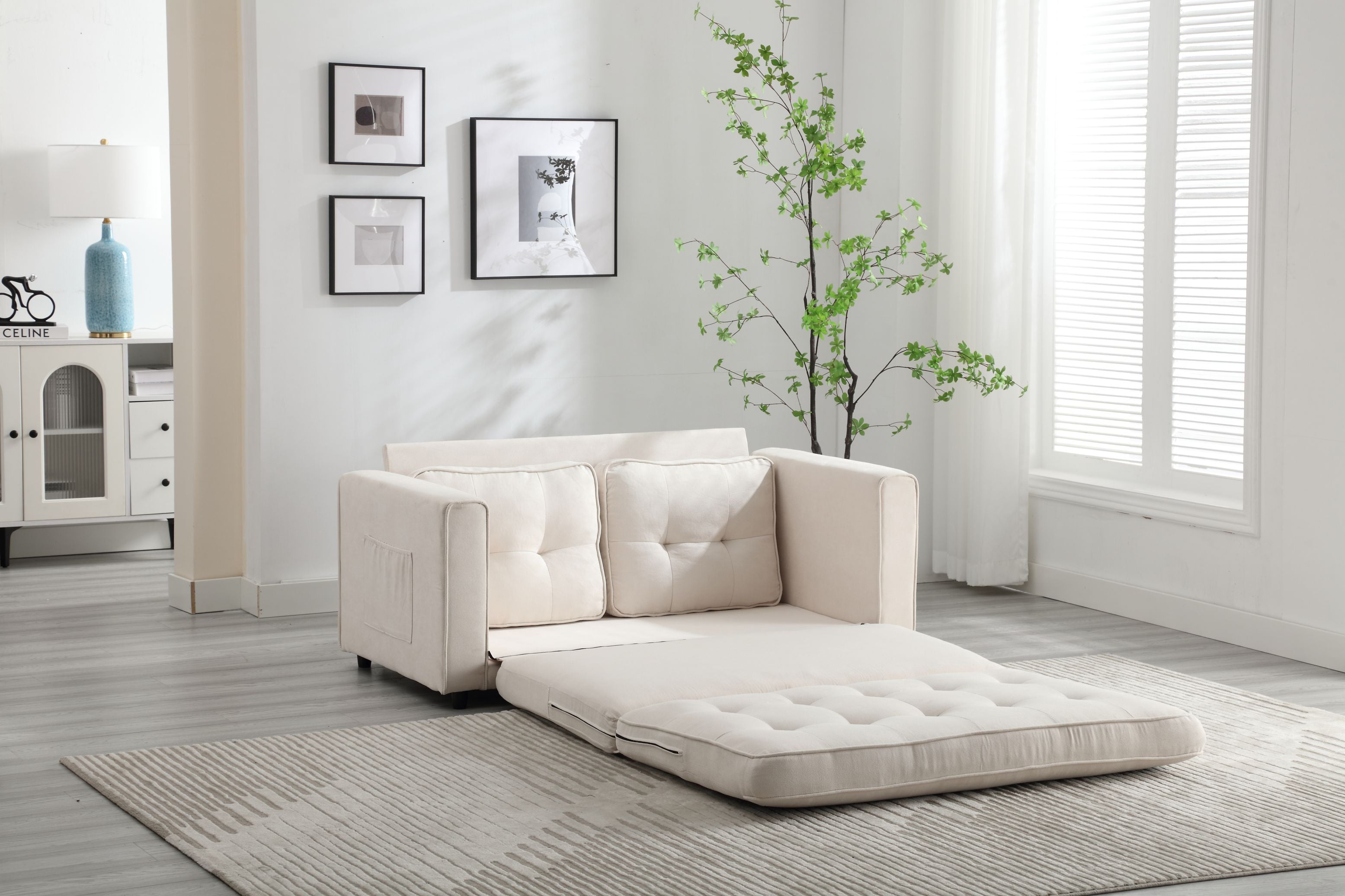 Divano Letto Futon Convertibile 3 Posizioni