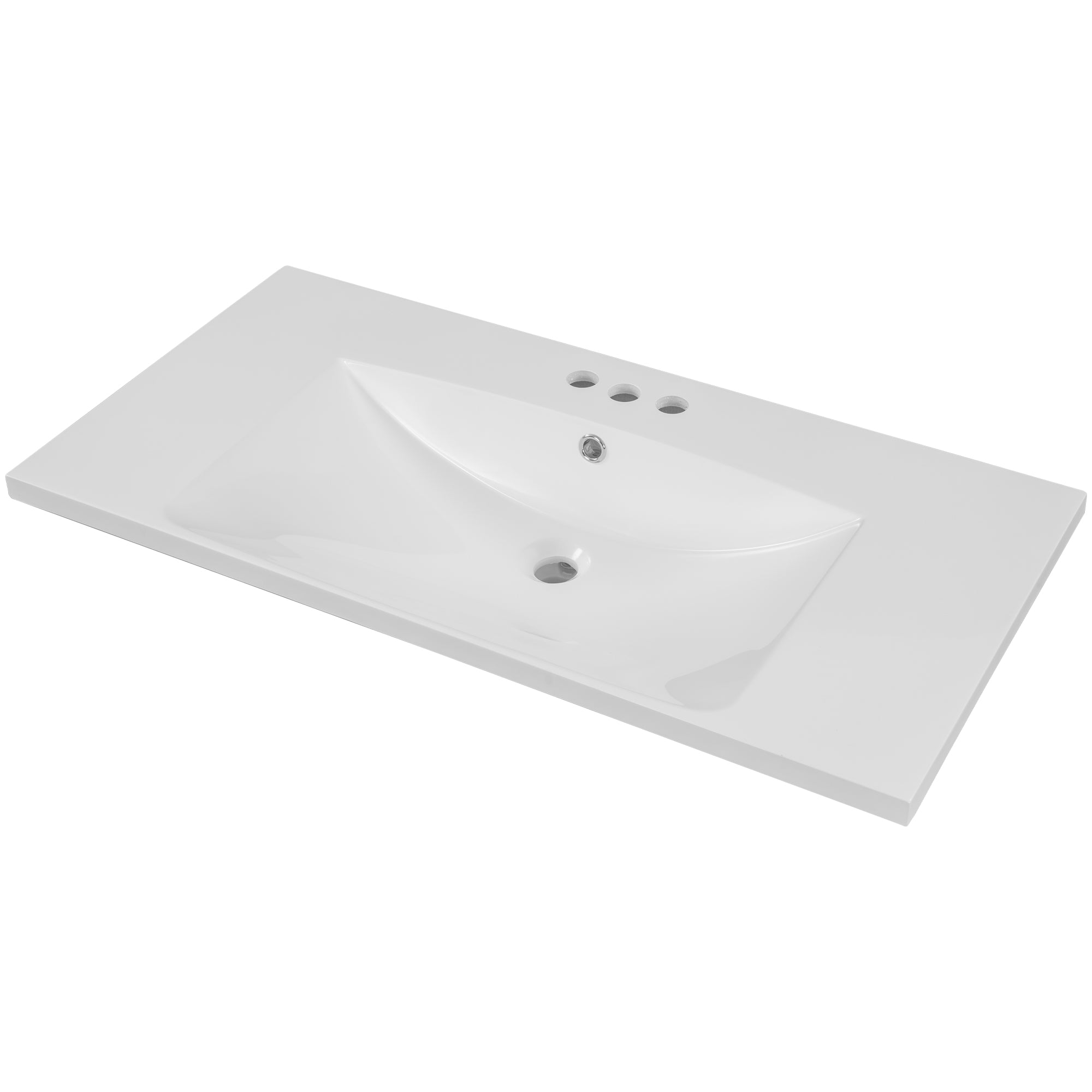 Piano Lavabo 91cm Ceramica Bianco