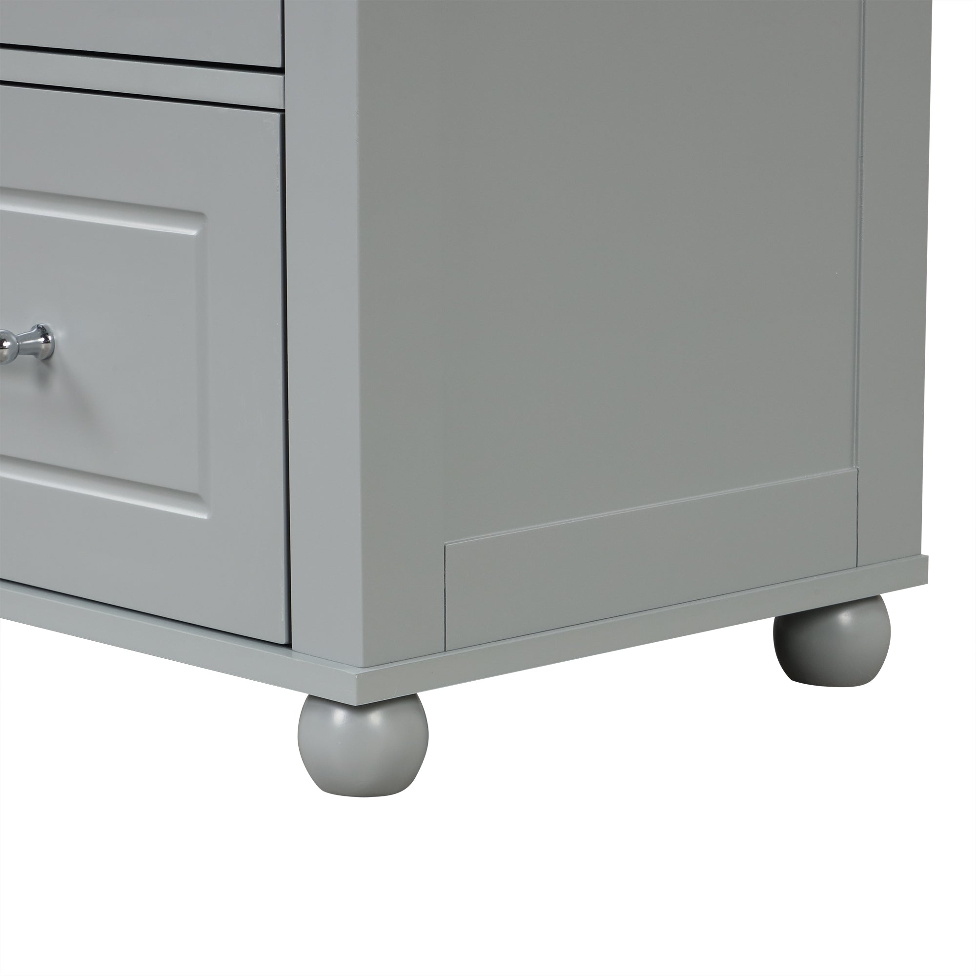 Mobile Bagno Alto Grigio 2 Cassetti 156cm
