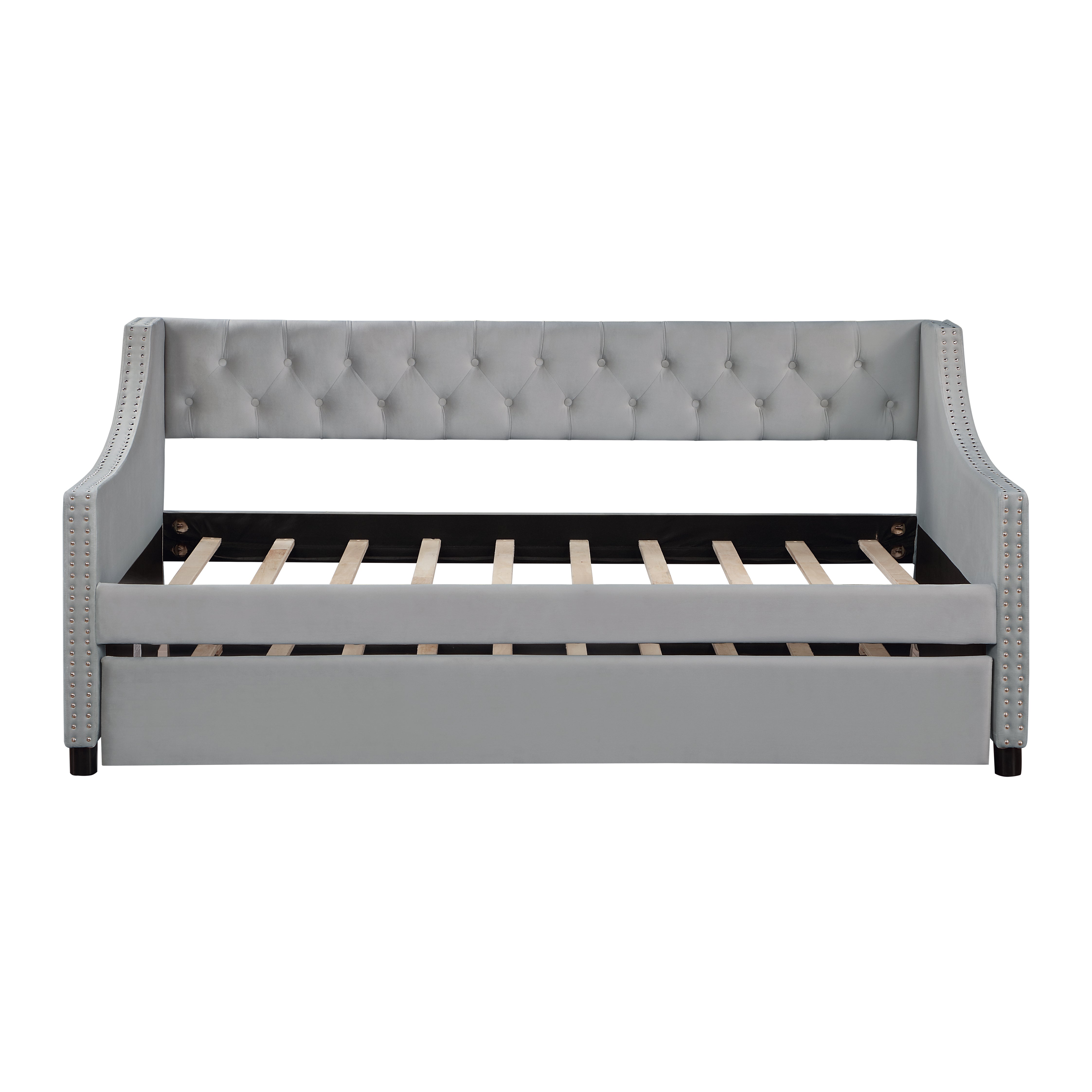 Daybed Full Size con Letto Estraibile Grigio