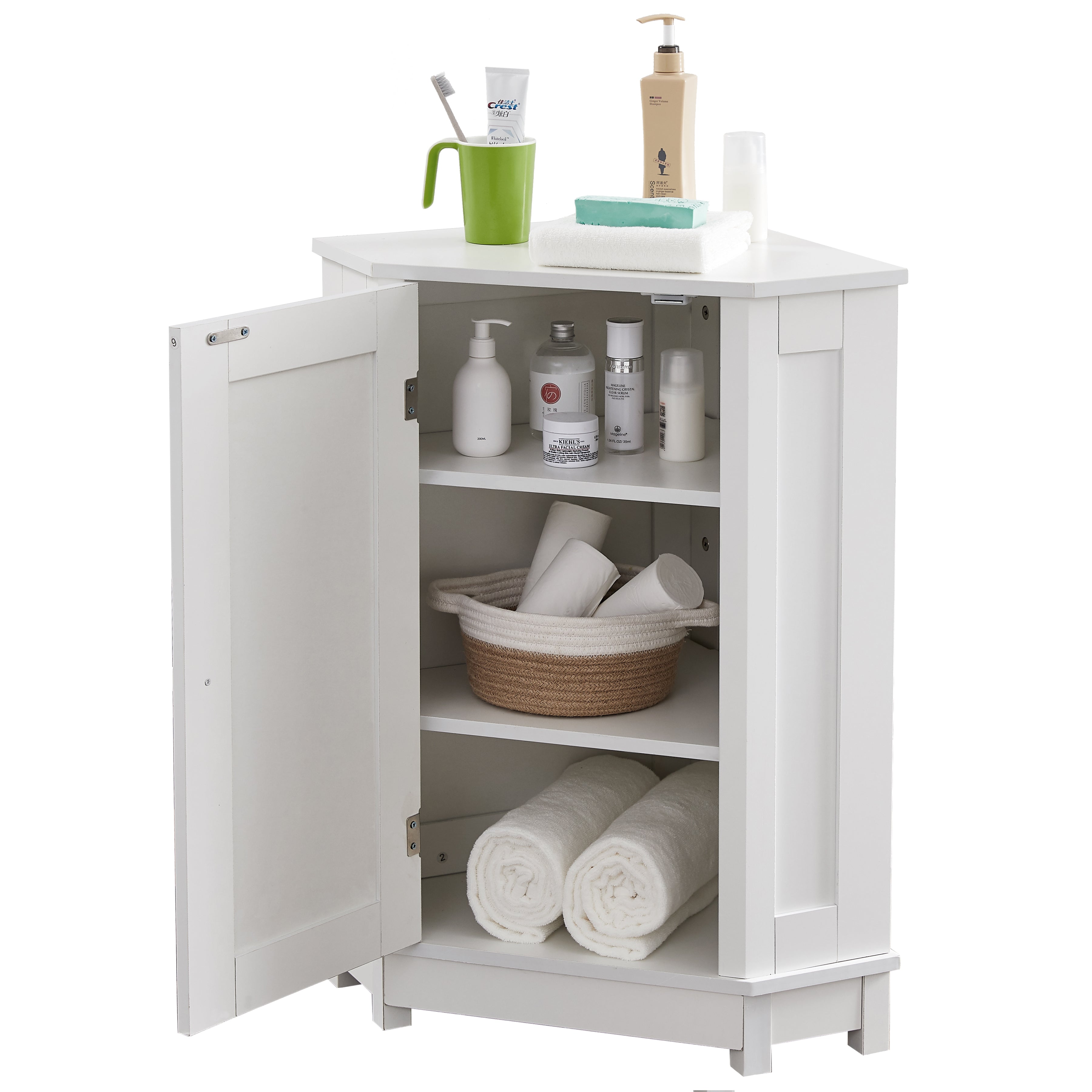 Mobile Bagno Angolare Triangolare Bianco