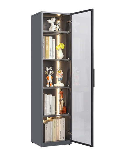 Single door display cabinet