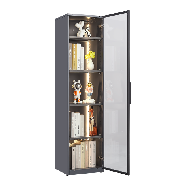 Single door display cabinet