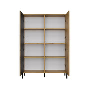 Vetrina 2 Ante Rovere Artisan – Ante Lisce e Scanalate 103x40x148 cm