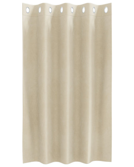 Tende oscuranti vidaXL con occhielli 2 pezzi in velluto crema