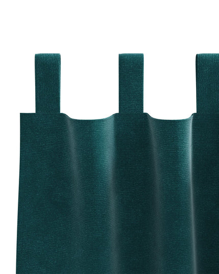 Tende Blackout vidaXL con anelli di sospensione 2 pezzi Verde scuro in velluto