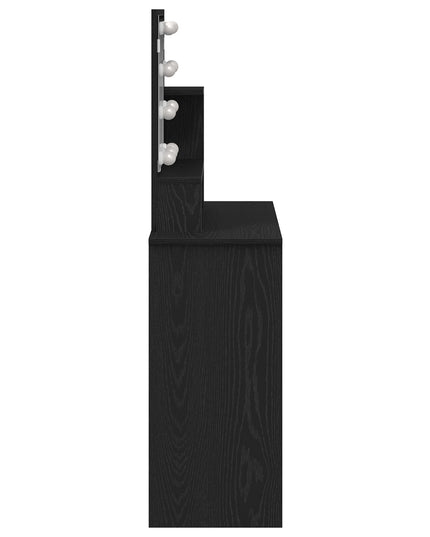 Tolette LED vidaXL in Rovere Nero - 86.5 x 35 x 136 cm