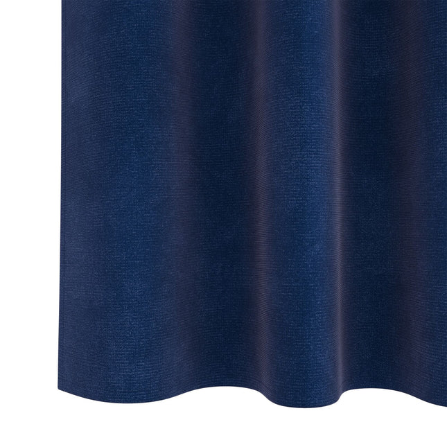 Tende oscuranti vidaXL con nastro superiore 2 pz Blu scuro Velluto