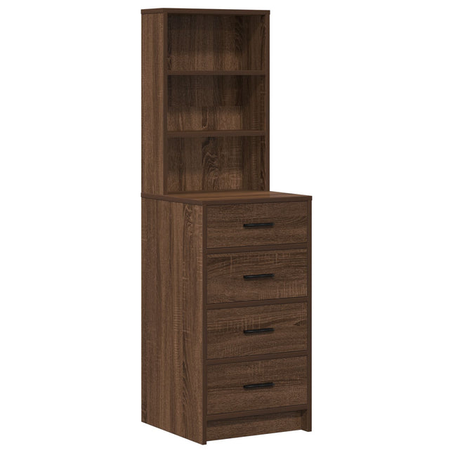 Set da trucco 3 pezzi con LED in legno nero