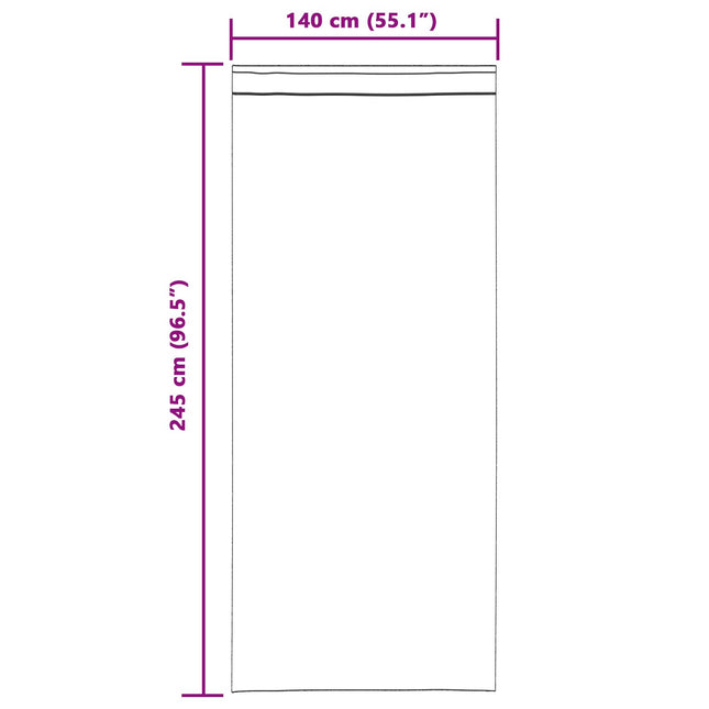 Tende oscuranti vidaXL con nastro superiore 2 pz Blu scuro Velluto