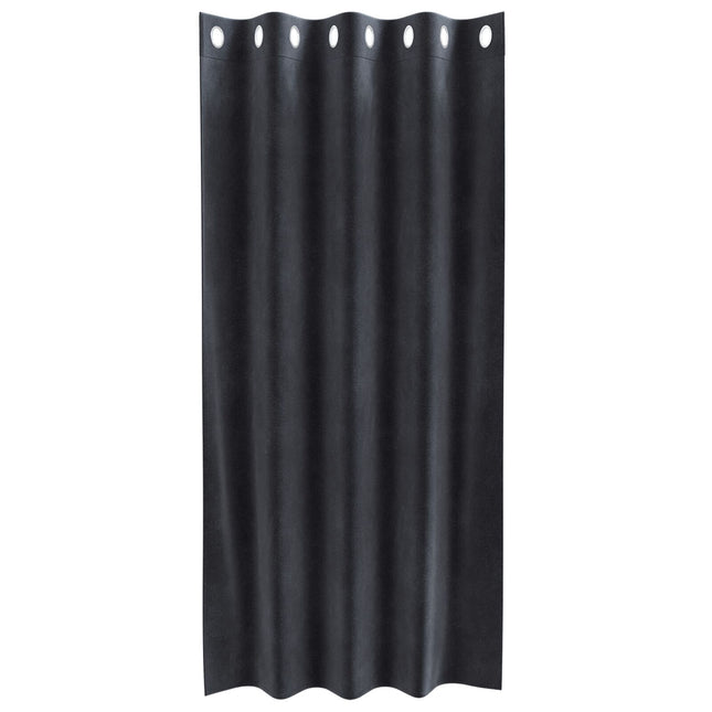 Tende oscuranti vidaXL con occhielli 2 pcs Grigio scuro velluto