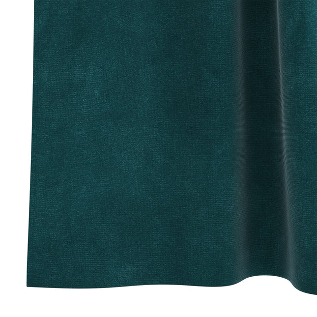 Tende Blackout vidaXL con anelli di sospensione 2 pezzi Verde scuro in velluto
