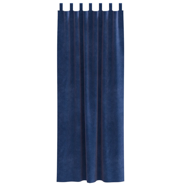 Tende Blackout vidaXL con anelli 2 pezzi in velluto blu scuro