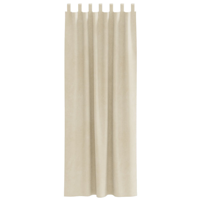 Tende Blackout vidaXL con anelli 2 pezzi in velluto crema