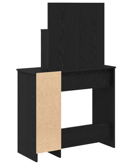 Tolette LED vidaXL in Rovere Nero - 86.5 x 35 x 136 cm