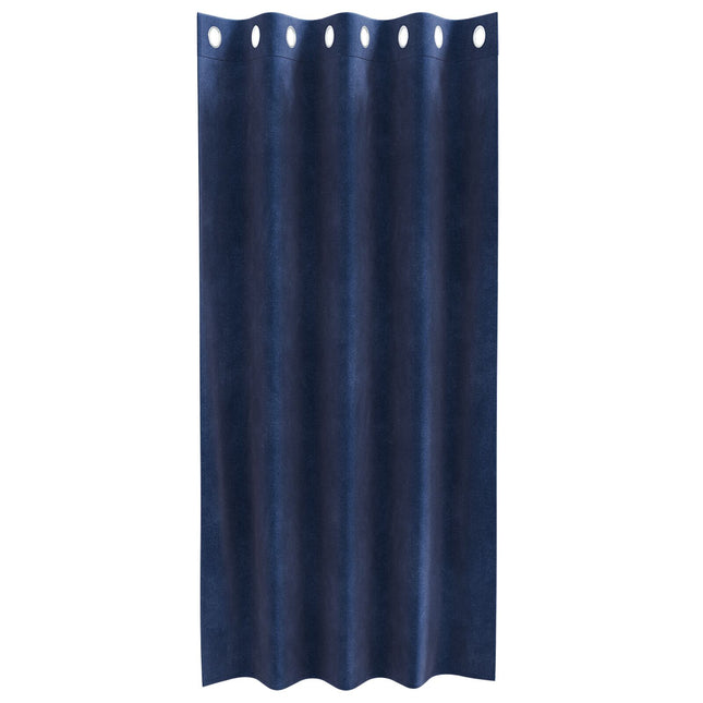Tende oscuranti vidaXL con occhielli 2 pz Blu scuro in velluto