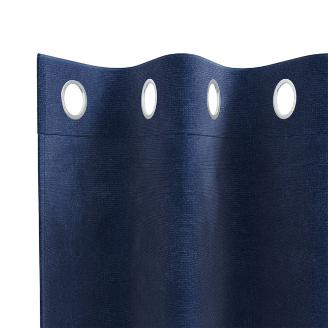 Tende oscuranti vidaXL con occhielli 2 pz Blu scuro in velluto